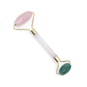 ECOCOCO Rose Quartz and Jade Crystal Roller