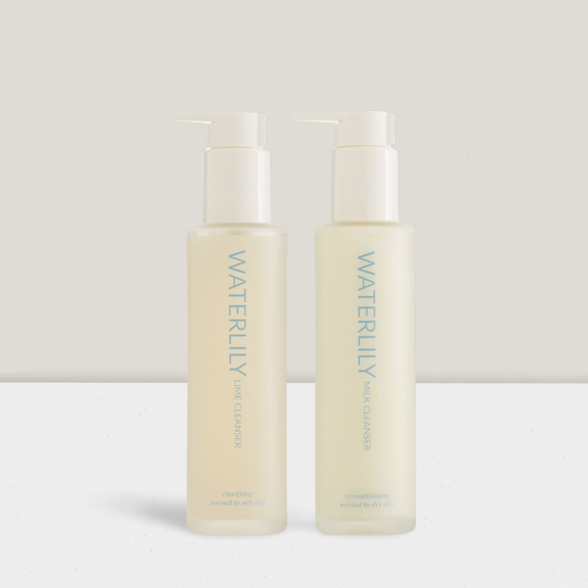 Waterlily Double Cleansing Duo | Lime Cleanser & Milk Cleanser