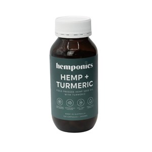 Hemponics Hemp plus Turmeric (120 Capsules)