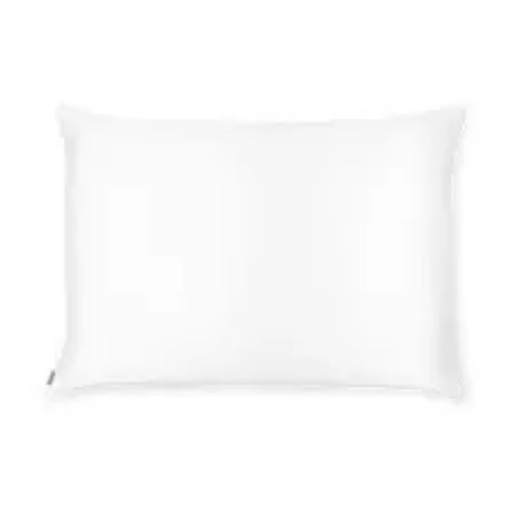 Shhh Silk Pure White 25 Momme Silk Pillowcase - Queen Size - Zippered